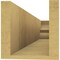 Ekena Millwork 6in. W x 6in. H x 32in. L Ridgewood Woodgrain TimberThane Rafter Tail, Primed Tan RFTUR06X06X32RIDRCPR - alternate 5